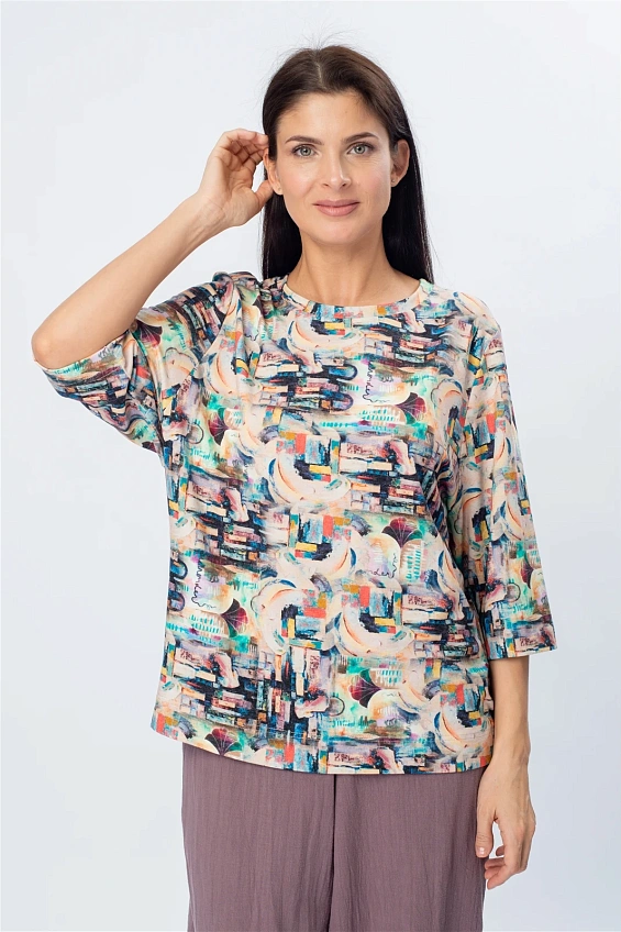 Футболка женская 4111.1.V оптом от производителя Ledinika